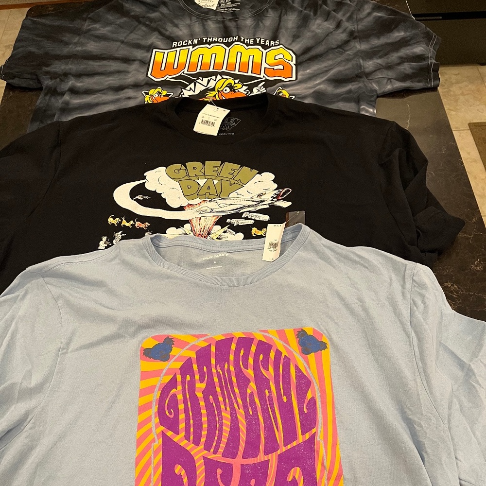 Six Rock T-Shirts for ONE PRICE!  XL and XXL